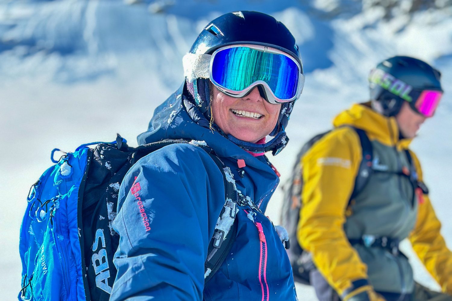 happy skier