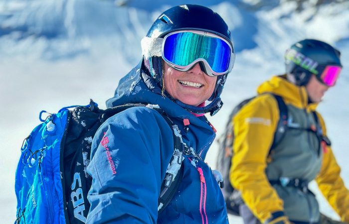 happy skier