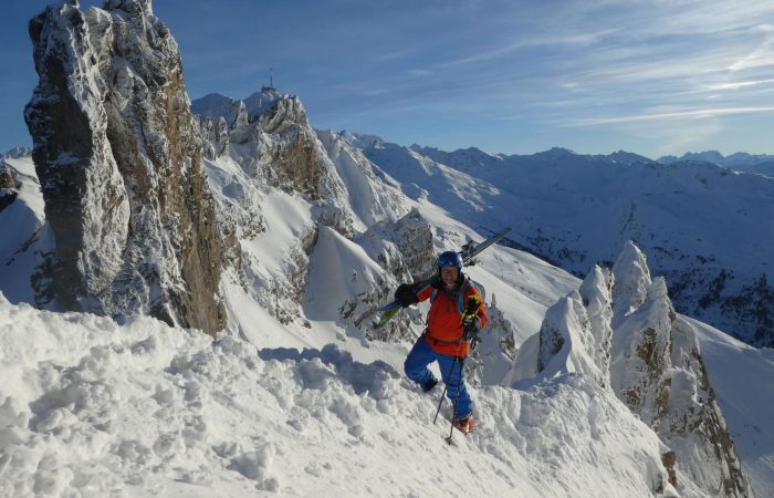 Off-piste skiing Meribel
