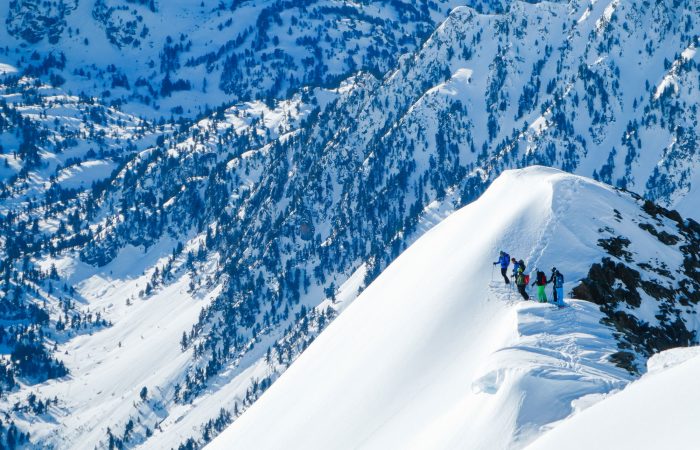 backcountry skiers