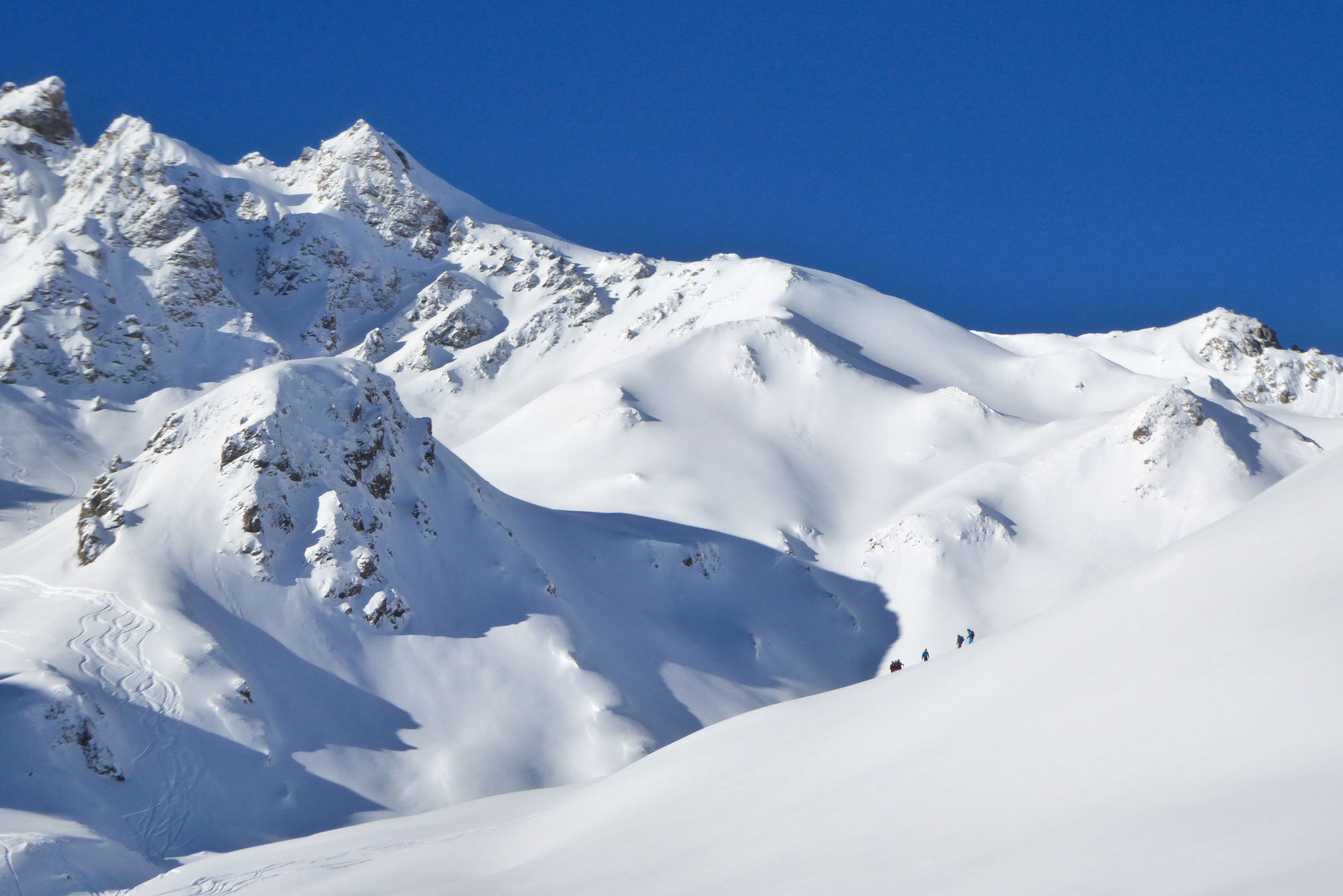 backcountry skiers