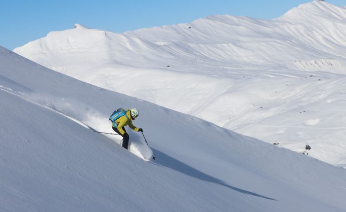 skier backcountry skiing