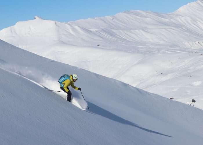 skier backcountry skiing