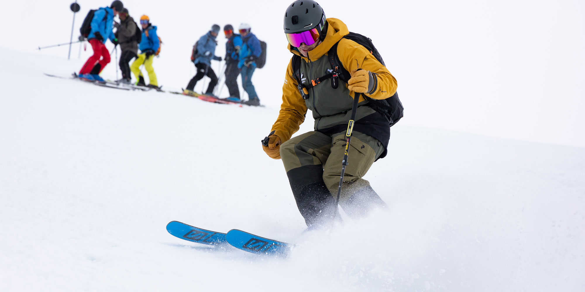 ski skills demonstrated
