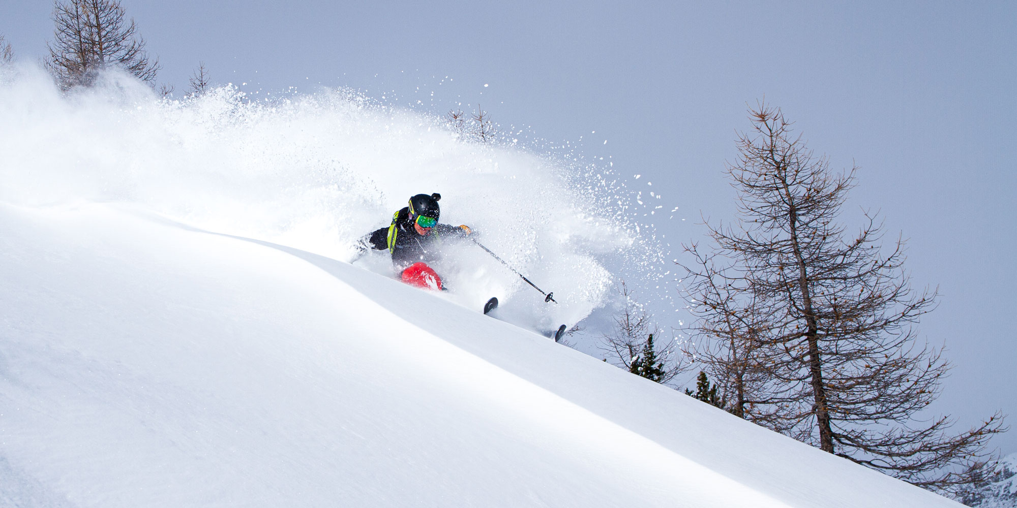 powder skiing