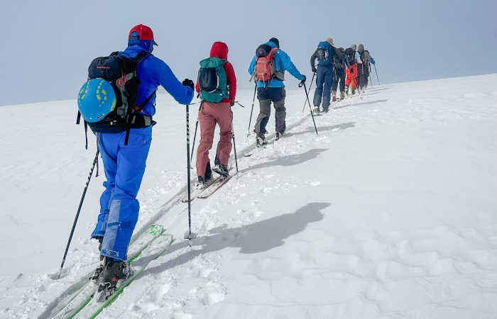 group of ski courses