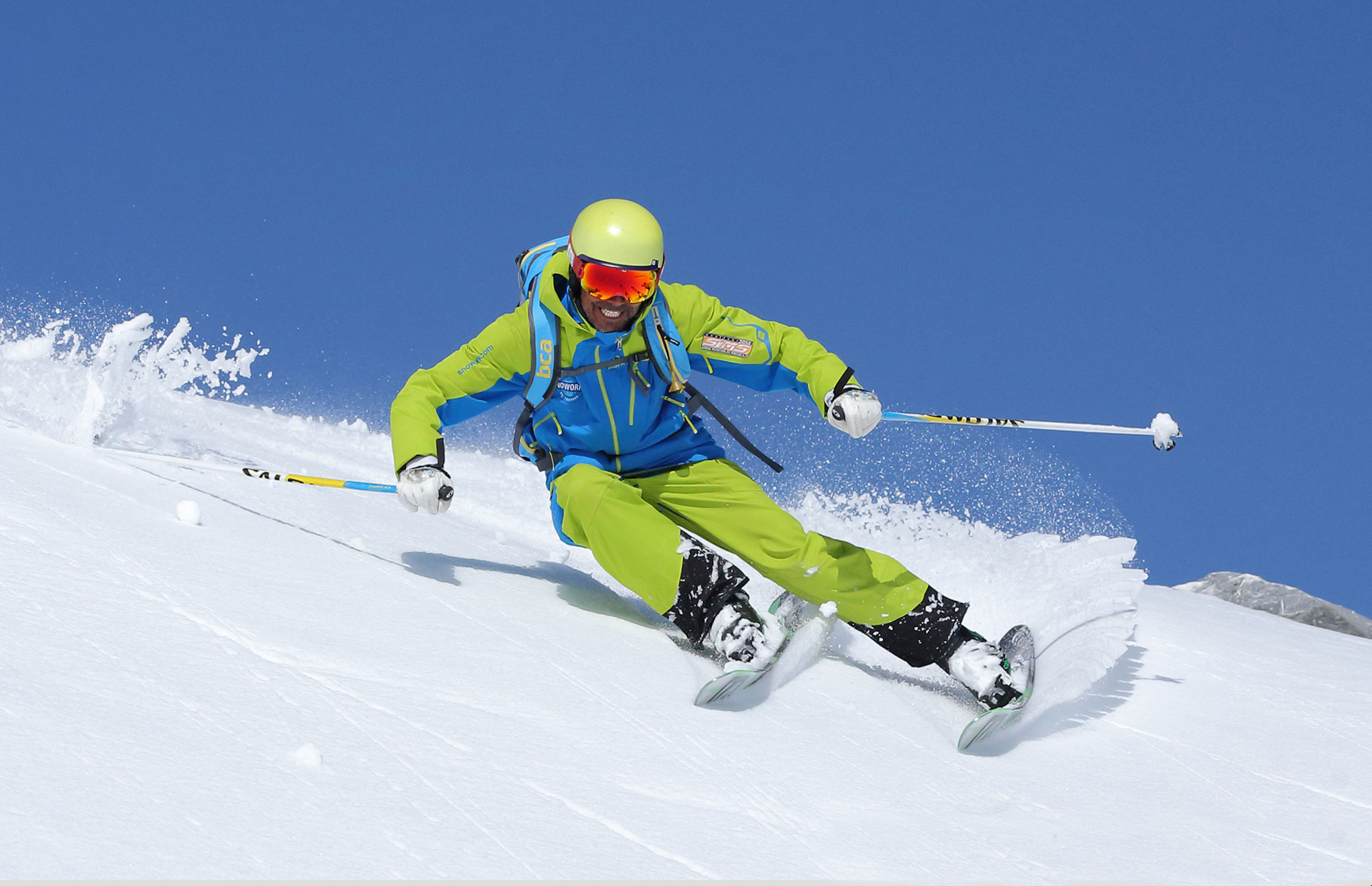 Phil Smith off-piste skiing